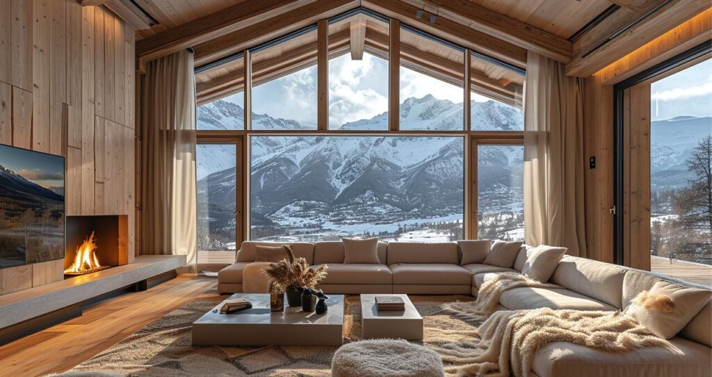 chalet de prestige dans les Alpes